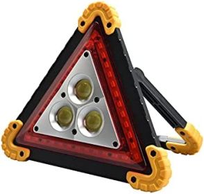 Super-Bright LED Emergency Safety Light – Red Hazard Warning Light for Vehicles - Safety Triangle