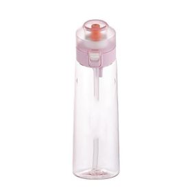 Air Fruit Fragrance Water Bottle Scent Water Cup Sports (Option: Pink-650ML)