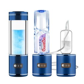 Absorbable Hydrogen Electrolysis High Concentration Hydrogen Production Water Cup (Option: Blue-USB)