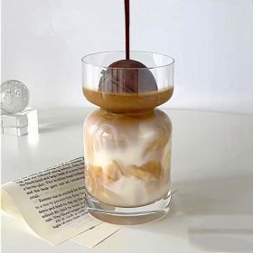 Creative Iced Latte American Style Glass Cups (Option: Cup Only)