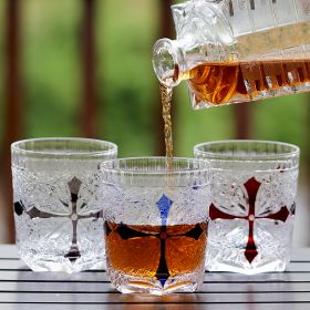 Fashionable Hand-carved Whiskey Crystal Glass (Option: Clear Set)