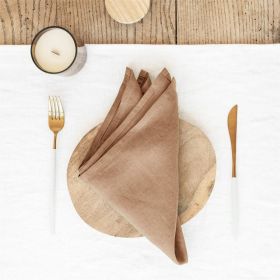 Cloth Mat Kitchen Photography Props (Option: Milk tea color-32x44cm)