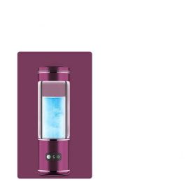 Absorbable Hydrogen Electrolysis High Concentration Hydrogen Production Water Cup (Option: Purple Red-USB)