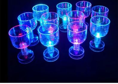 Colorful Switch Shooter Glass Creative Acrylic Water Activated Light Cup Luminous Cup (Option: Switch High Leg Shooter Glass)