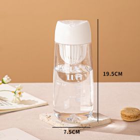 Plastic Water Cup Fall Prevention (Option: White-600ml)