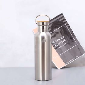 304 Stainless Steel Insulated Cup Sports Car Outdoor (Option: Stainless steel natural color-750ml)