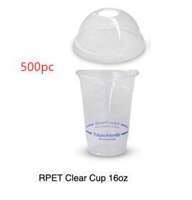 Milk Tea Coffee Cold Drink Plastic Cup (Option: 16oz-Half round lid-500PCS)