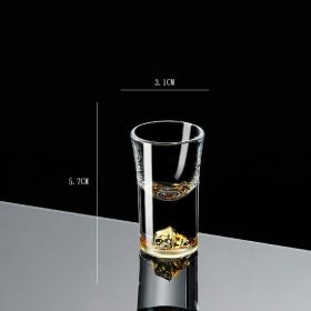 Crystal Glass High-end Wine Glass (Option: View the mountains-10ML)