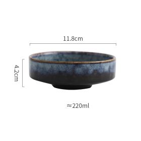 Creative Ceramic Household Conical High Bowl Salad Plate (Option: 4.5inch stone grain)