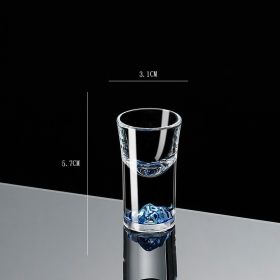 Crystal Glass High-end Wine Glass (Option: Blue Mountains-10ML)