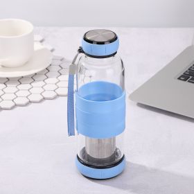 Creative Tea Separation Single Double Glass Cup (Option: Coffee-550ml-With Net)