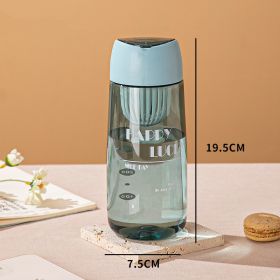 Plastic Water Cup Fall Prevention (Option: Blue-600ml)