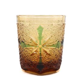 Fashionable Hand-carved Whiskey Crystal Glass (Option: Amber Green)