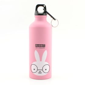 Stainless Steel Sports Kettle For Children (Option: Aluminum rabbit-500ml)